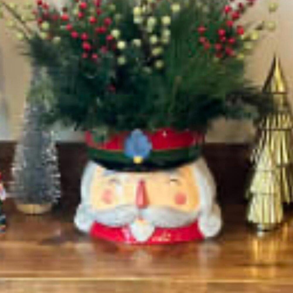 New Large Ceramic Nutcracker Bevarage Tub / Planter / Vase - Picture 5 of 5